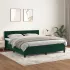 Pat box spring cu saltea, gri închis, 160x200 cm, catifea GartenMobel Dekor