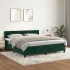 Pat box spring cu saltea, gri închis, 180x200 cm, catifea GartenMobel Dekor