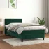 Pat box spring cu saltea, roz, 90x200 cm, catifea GartenMobel Dekor