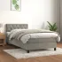 Pat box spring cu saltea, verde închis, 80x200 cm, catifea GartenMobel Dekor