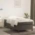 Pat box spring cu saltea, gri închis, 80x200 cm, catifea GartenMobel Dekor