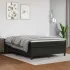 Pat box spring cu saltea, negru, 90x200 cm, piele ecologică GartenMobel Dekor