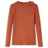 Tricou pentru copii cu mâneci lungi, coniac, 92 GartenMobel Dekor