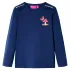 Tricou cu mâneci lungi pentru copii, bleumarin, 116 GartenMobel Dekor