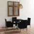 Set mobilier de grădină, 5 piese, negru, poliratan GartenMobel Dekor