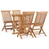 Set mobilier de exterior pliabil, 9 piese, lemn masiv de tec GartenMobel Dekor