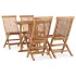 Set mobilier de exterior pliabil, 9 piese, lemn masiv de tec GartenMobel Dekor
