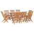 Set mobilier de exterior pliabil, 5 piese, lemn masiv de tec GartenMobel Dekor