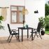 Set mobilier de grădină, 3 piese, negru GartenMobel Dekor