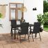 Set mobilier de grădină, 3 piese, negru GartenMobel Dekor