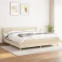 Pat continental cu saltea, albastru, 160x200cm, material textil GartenMobel Dekor