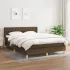 Pat box spring cu saltea, maro închis, 80x200 cm, textil GartenMobel Dekor