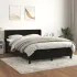 Pat box spring cu saltea, negru, 180x200 cm, catifea GartenMobel Dekor