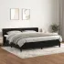 Pat box spring cu saltea, negru, 140x190 cm, catifea GartenMobel Dekor
