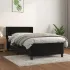 Pat box spring cu saltea, negru, 180x200 cm, catifea GartenMobel Dekor