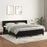 Pat box spring cu saltea, negru, 140x190 cm, catifea GartenMobel Dekor