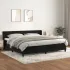 Pat box spring cu saltea, negru, 180x200 cm, catifea GartenMobel Dekor