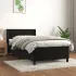 Pat box spring cu saltea, roz, 90x200 cm, catifea GartenMobel Dekor