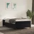 Pat box spring cu saltea, negru, 120x200 cm, catifea GartenMobel Dekor