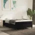Pat box spring cu saltea, negru, 140x200 cm, catifea GartenMobel Dekor