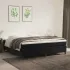 Pat box spring cu saltea, negru, 200x200 cm, catifea GartenMobel Dekor