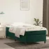 Pat box spring cu saltea, verde închis, 100x200 cm, catifea GartenMobel Dekor
