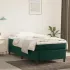 Pat box spring cu saltea, verde închis, 90x190 cm, catifea GartenMobel Dekor