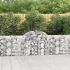 Coșuri gabion arcuite 40 buc, 200x30x100/120 cm fier galvanizat GartenMobel Dekor