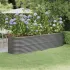 Strat înălțat grădină gri 224x80x36cm oțel galvanizat GartenMobel Dekor