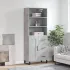 Dulap înalt, alb, 69,5x34x180 cm, lemn compozit GartenMobel Dekor