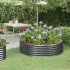 Jardinieră grădină maro 140x140x36 cm oțel galvanizat GartenMobel Dekor