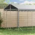 Padoc de exterior&acoperiș argintiu 3x1,5x2,5 m oțel galvanizat GartenMobel Dekor