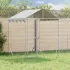 Padoc exterior cu acoperiș argintiu 10x8x2,5 m oțel galvanizat GartenMobel Dekor