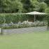 Jardinieră argintiu 510x140x68 cm oțel vopsit electrostatic GartenMobel Dekor
