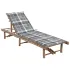 Șezlong de grădină cu pernă, bambus GartenMobel Dekor