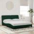 Cadru de pat fără saltea, verde închis, 180x200 cm, catifea GartenMobel Dekor