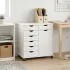 Cabinet mobil Gri 63,5 x 39 x 65,5 cm Lemn de pin masiv GartenMobel Dekor