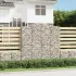Coș gabion arcuit 400x50x200/220 cm fier galvanizat GartenMobel Dekor