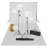 Set studio foto cu lămpi, umbrele, fundal și reflector GartenMobel Dekor