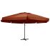 Umbrelă de soare de exterior, stâlp aluminiu, antracit, 600 cm GartenMobel Dekor