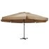 Umbrelă de soare de exterior, stâlp aluminiu, antracit, 600 cm GartenMobel Dekor