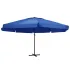Umbrelă de soare cu stâlp aluminiu, albastru azur, 500 cm  GartenMobel Dekor