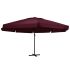 Umbrelă de soare de exterior, stâlp aluminiu, antracit, 600 cm GartenMobel Dekor