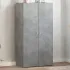 Dulap de birou, gri beton, 60x32x190 cm, PAL   GartenMobel Dekor