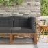 Canapea de colț pentru exterior Lemn Solid de Acacia natural GartenMobel Dekor