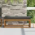 Perna de Șezut pentru Exterior Crem 115 x 40 x 8 cm GartenMobel Dekor