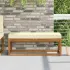 Perna de Șezut pentru Exterior Crem 115 x 40 x 8 cm GartenMobel Dekor