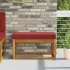 Perna de Șezut pentru Exterior Gri 80 x 40 x 8 cm GartenMobel Dekor