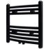 Radiator port-prosop încălzire centrală baie, curbat, negru 480x480 mm GartenMobel Dekor