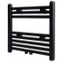 Radiator port-prosop încălzire centrală baie drept negru 500 x 1160 mm GartenMobel Dekor